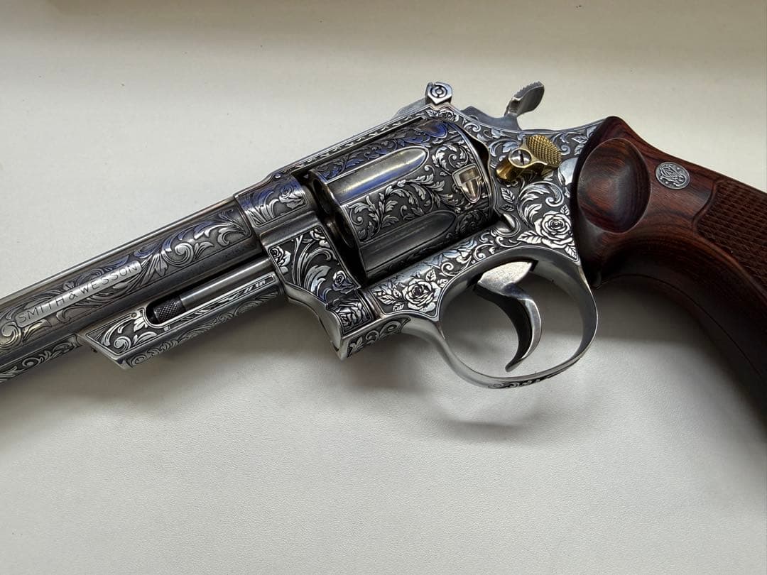 アラベスク彫刻 カスタム装飾モデル 観賞用 木製グリップ