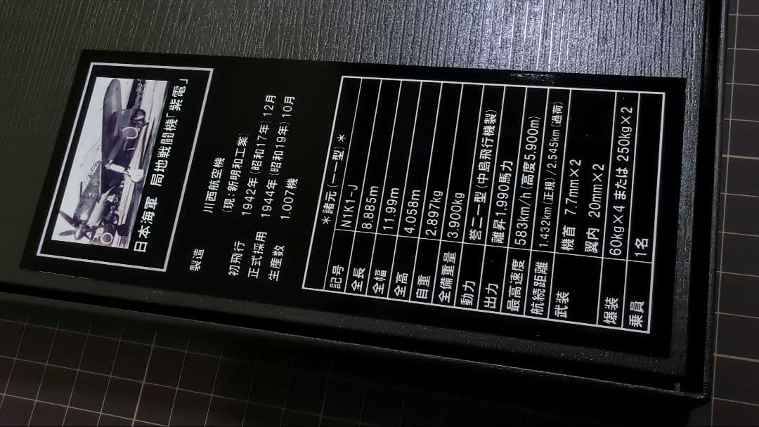 【プラモデル完成品】1/48 紫電一一型甲(シルバー塗装)(出品者製作)