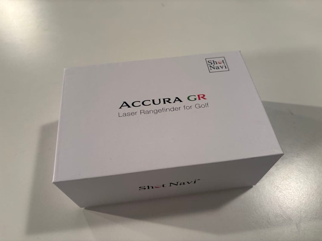 ShotNavi Accura GR ゴルフ用距離計　白