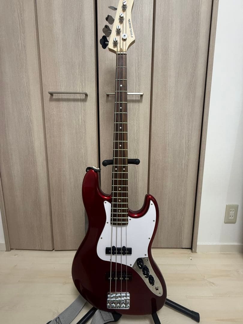 ベース PLAYTECH JB420 LLIC RED ジャズベース