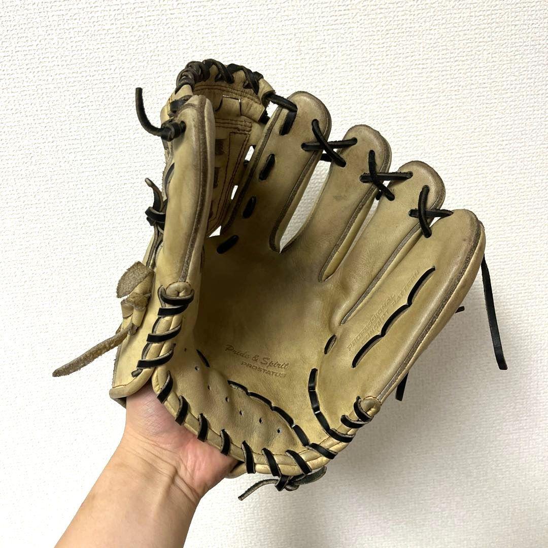 648 ZETT プロステイタス 源田モデル 型抜群 美品 軟式 内野手グローブ
