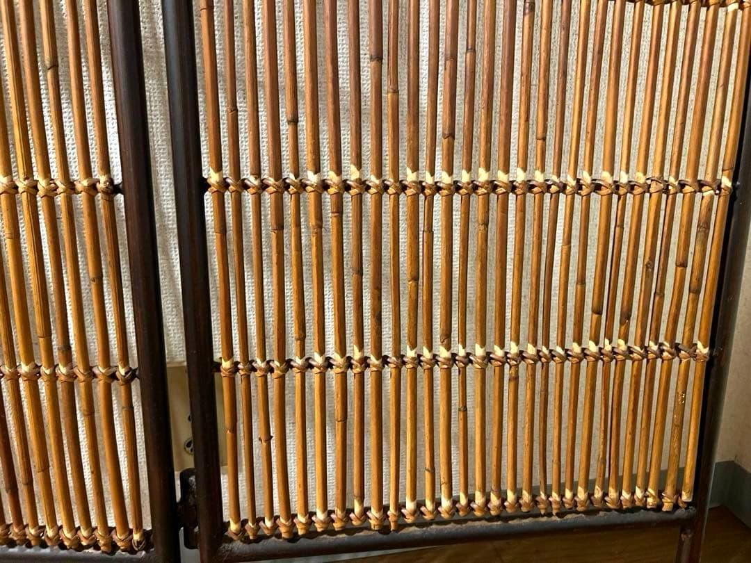 アジアン 竹製 3つ折パーテーション 衝立 バリ インドネシア ついたて