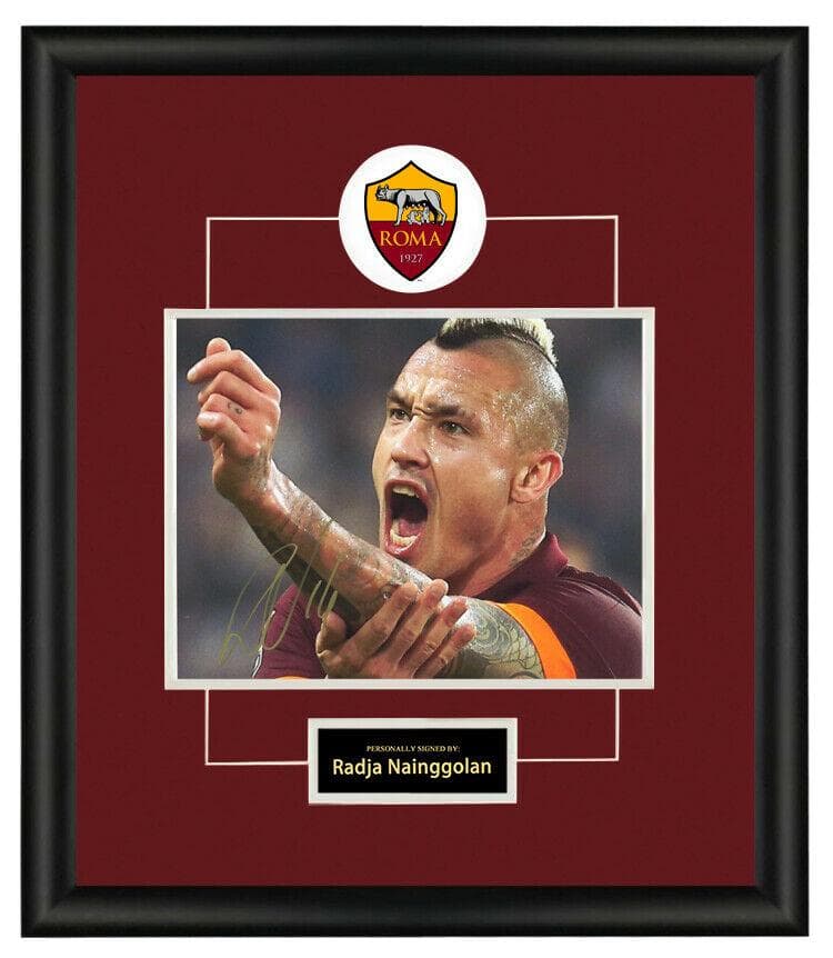 直筆サイン入り写真 ラジャ・ナインゴラン カリアリ・カルチョ SA鑑定済