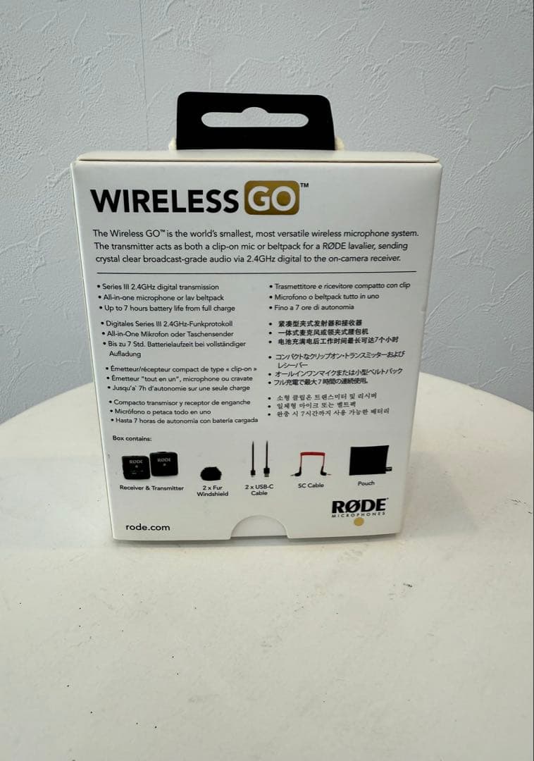 RØDE WIRELESS GO ワイヤレスマイク