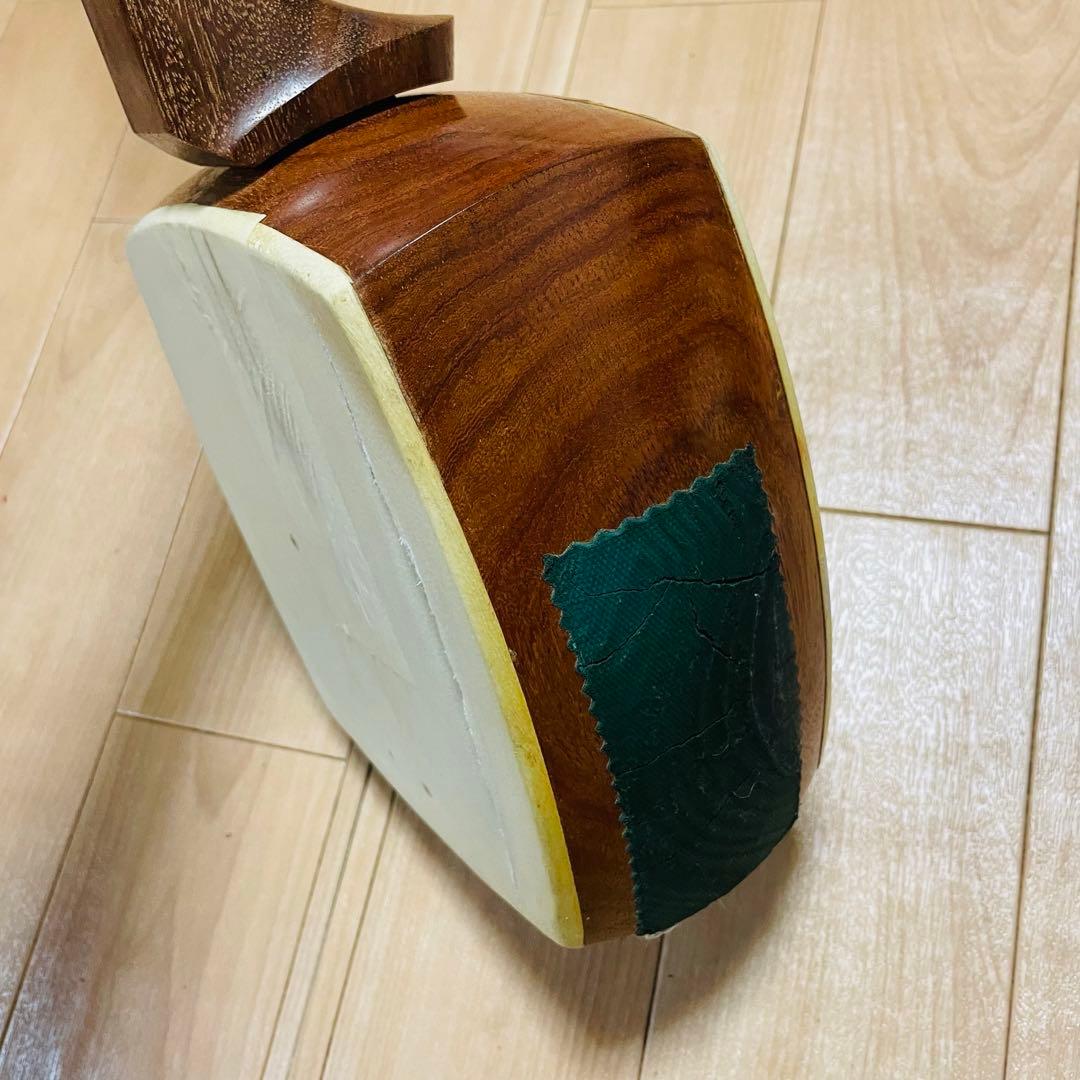 三味線　かりん　花林材　ハードケース付　現状品