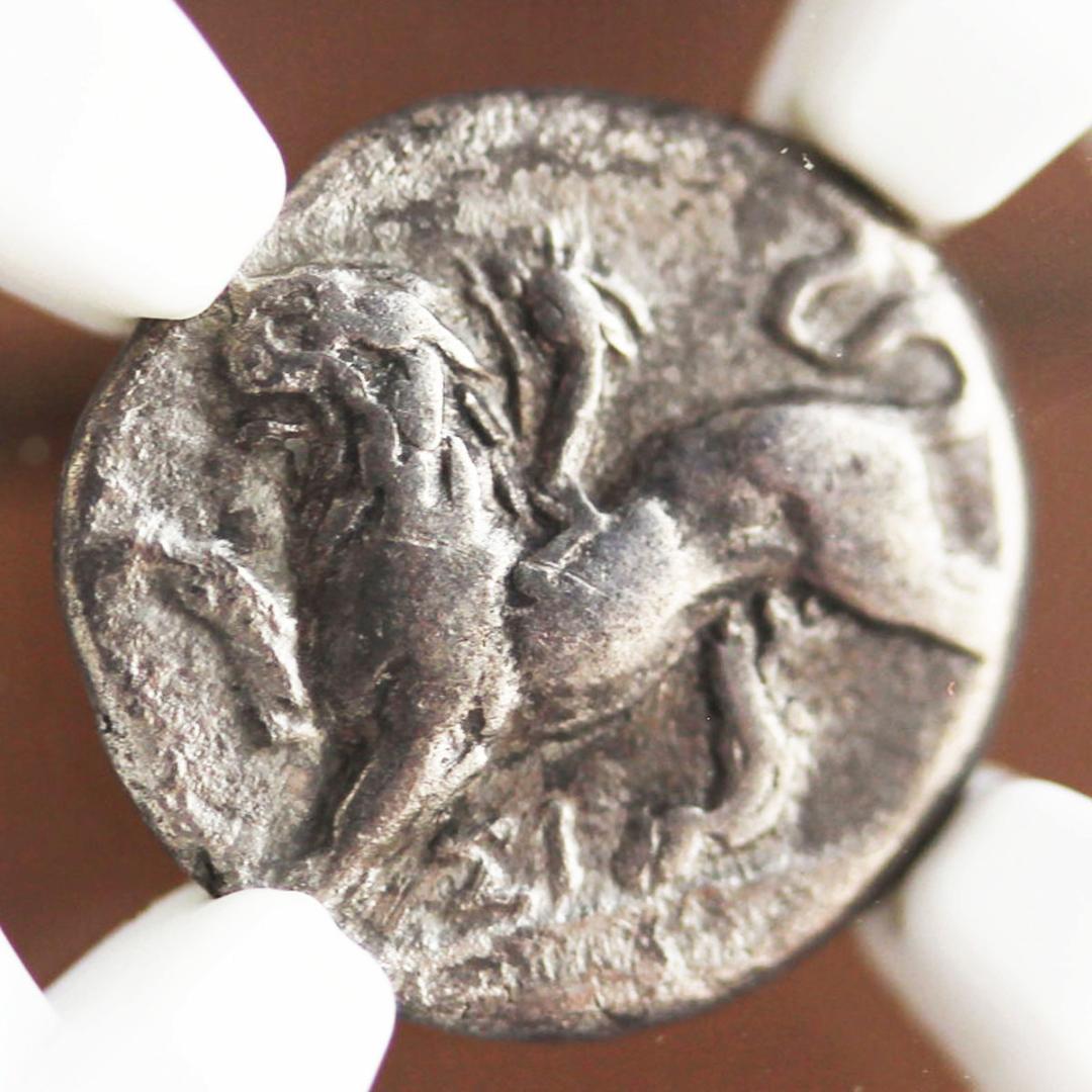 幻獣キマイラ【 VF NGC】シキオン　シキュオン オルボス銀貨　古代ギリシャ