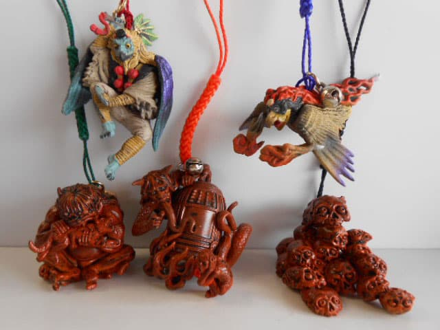 ♯Jut16Oo　カプセルQミュージアム妖怪根付2立体図百鬼夜行全10種