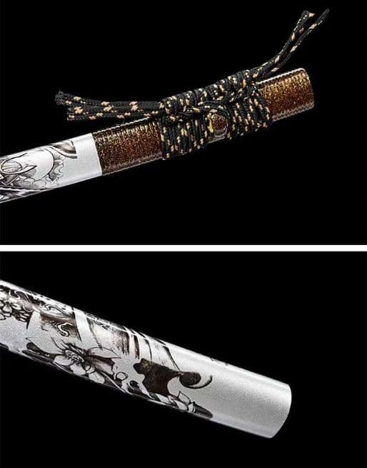 【魑魅武士刀】古兵器 刀装具 日本刀　模造刀 居合刀 武士道 鑑賞用 美術刀