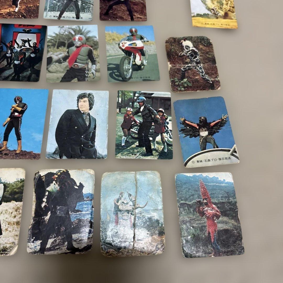 【昭和】カルビー 仮面ライダーカード64枚とアルバム5冊