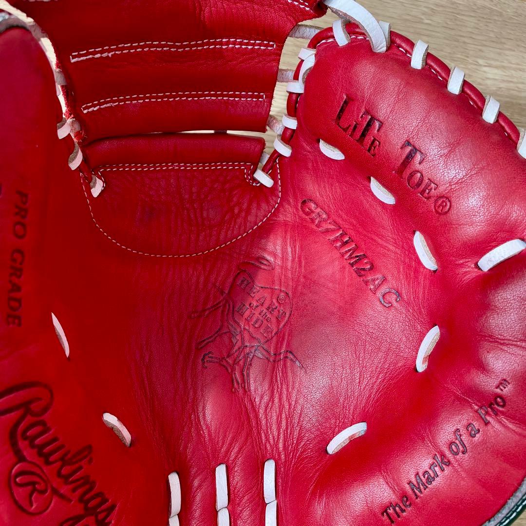 Rawlings ローリングス 軟式 キャッチャーミット　赤　緑