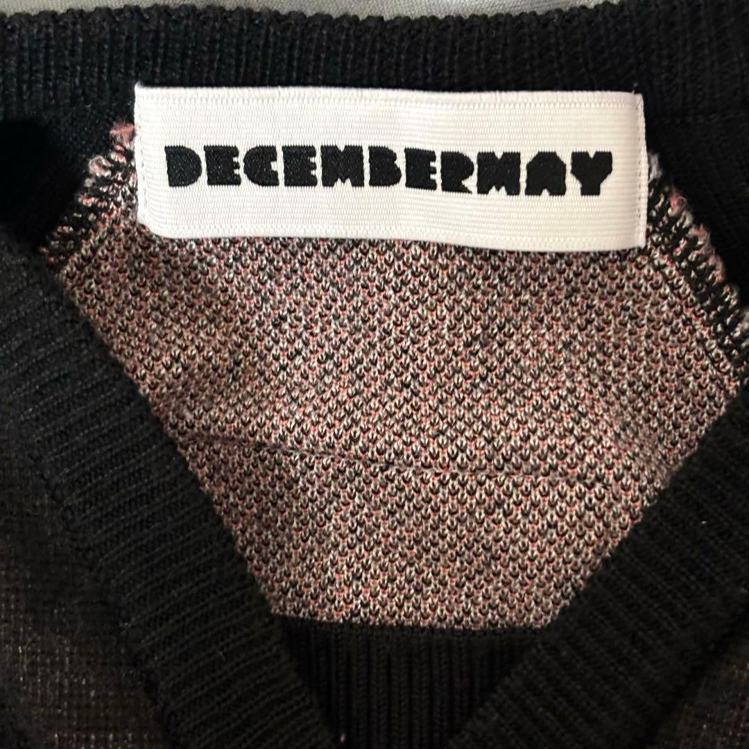 DECEMBERMAY ゴルフ　ニット　Vネック　M