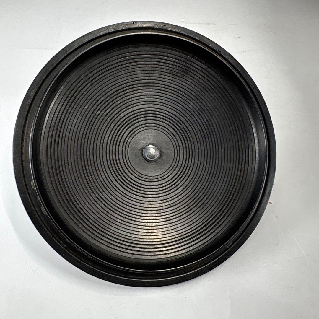 【茶道具】寿英造　万代屋釜　銀摘み　釜環付　炉開きに