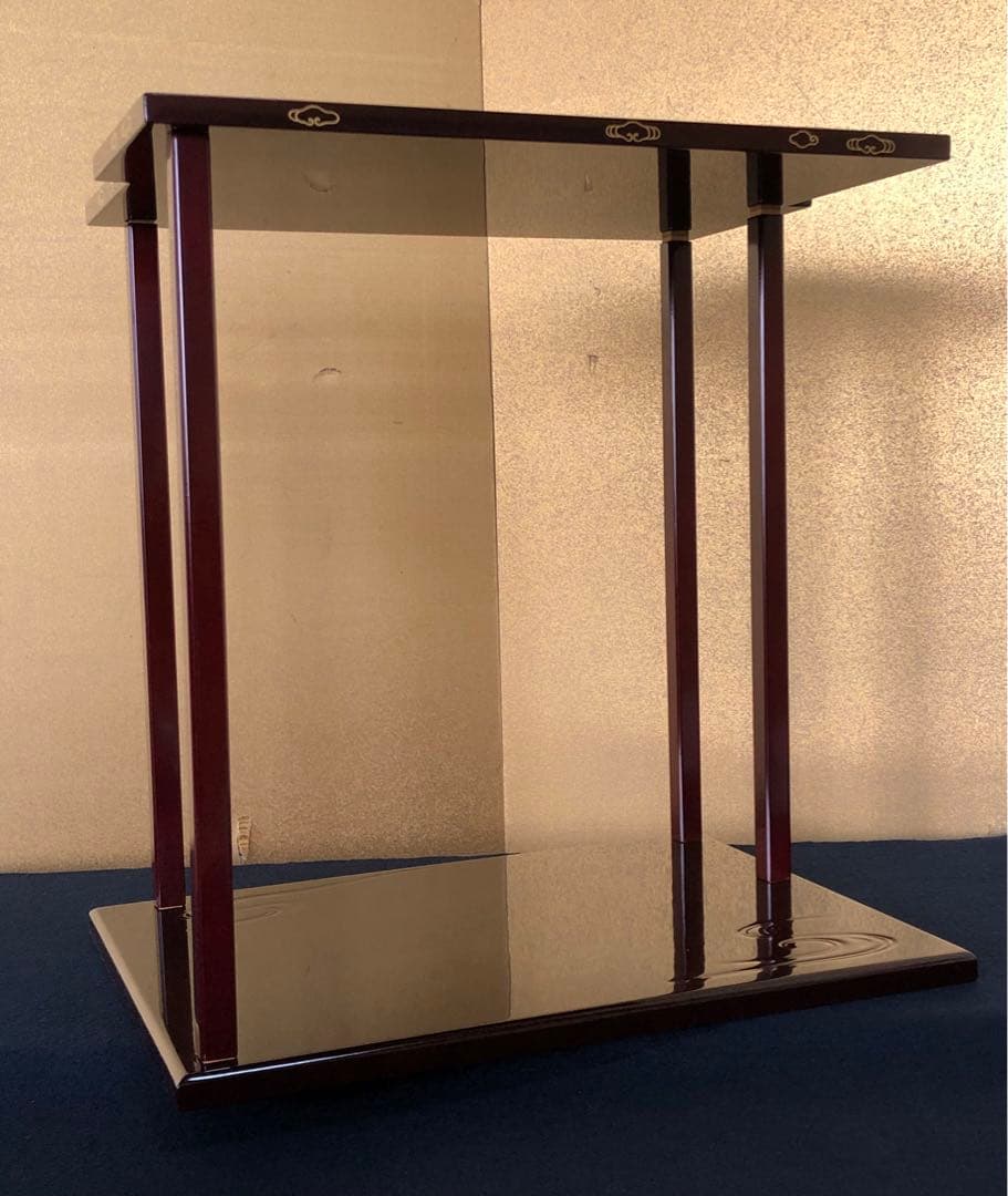 《R》茶道具 淡々斎好写 山雲棚 組立式 山下靖斎作 元箱　251216お5