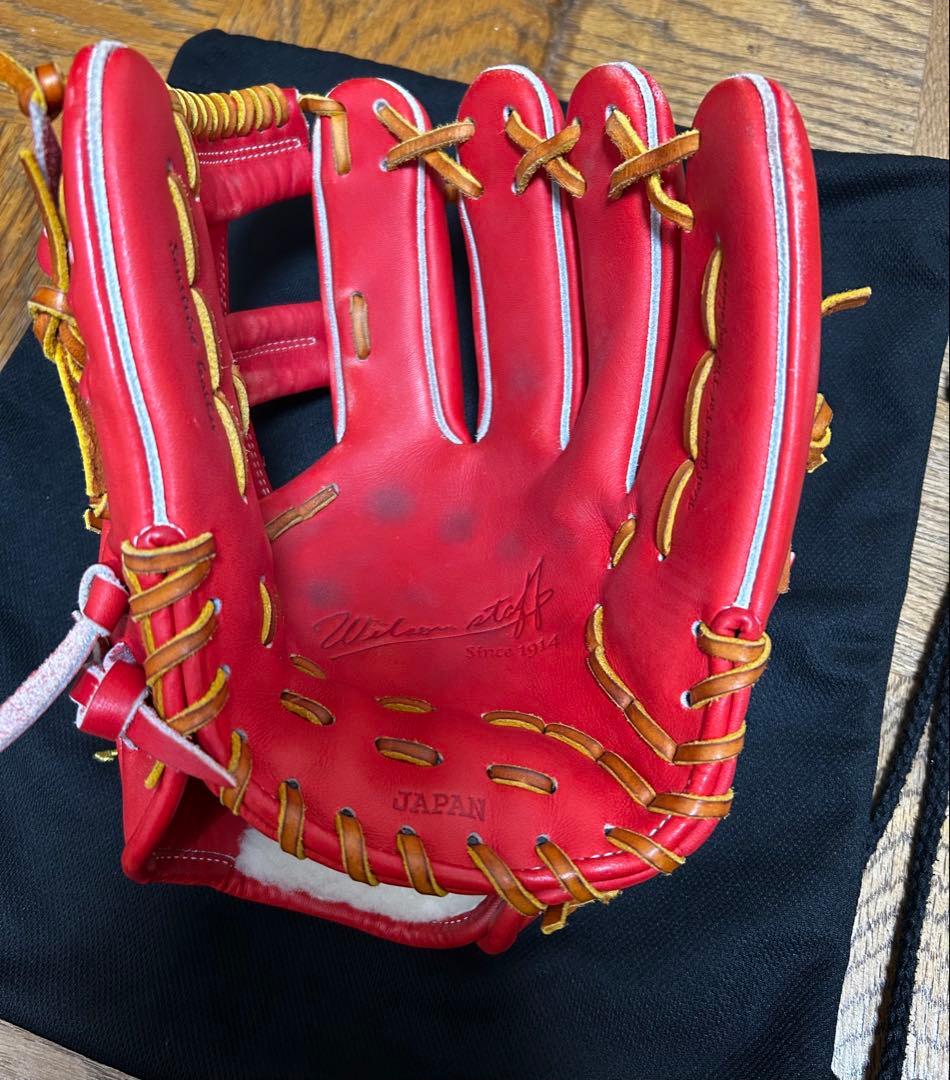 ウィルソン　硬式グローブ 赤