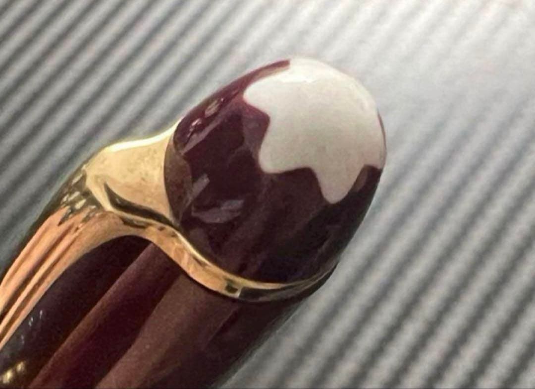 モンブラン 万年筆 マイスターシュテュック 144 F 細字 ボルドー 全金