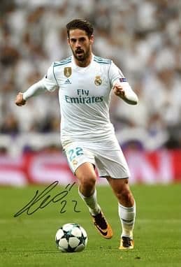スペイン代表　イスコ（レアル・マドリード）直筆サイン入りフォト証明書付