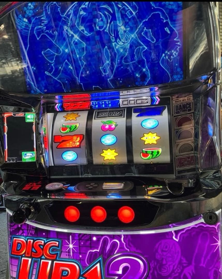 パチスロ実機　ディスクアップ2 不要機付き