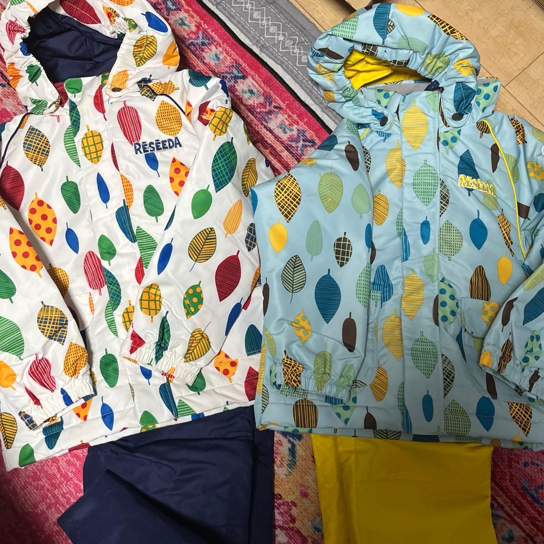 美品　RESEEDA スキーウェア 110.120㎝　セット　手袋　ゴーグル 付