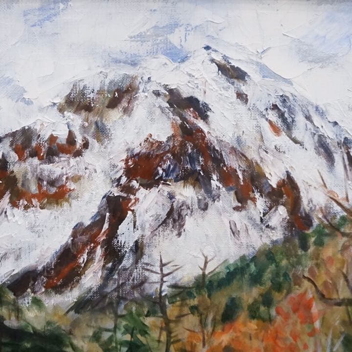 二市村健一 10号 油絵 絵画 芸術 美術 額装 風景画 肉筆画 アート 美術品