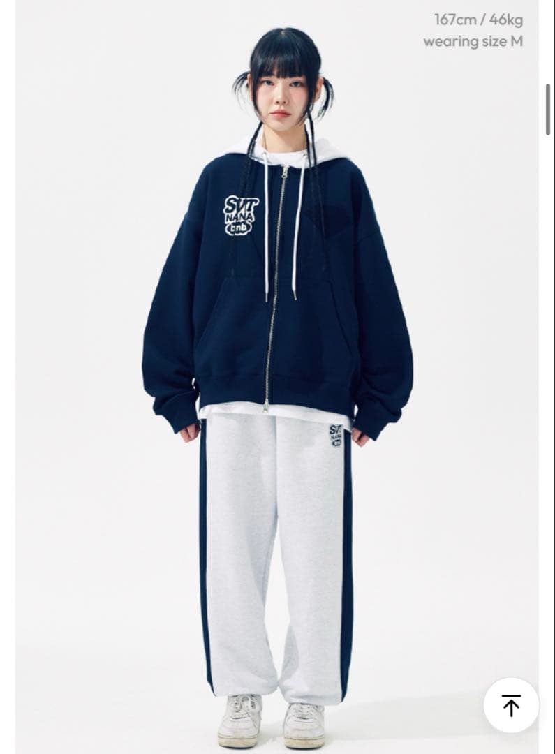 SEVENTEEN ナナ民泊 NANAbnb フーディー　上下セット Lサイズ