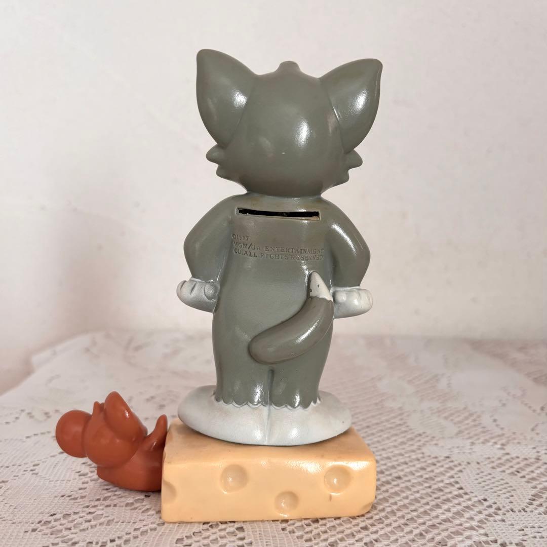 昭和レトロ 十六銀行Tom&Jerry創立110周年ソフビ貯金箱非売品フィギュア