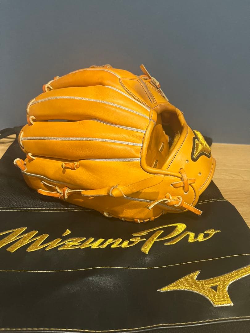 逆巻き　石井琢朗　TMモデル　ミズノプロ硬式野球グローブ オレンジ