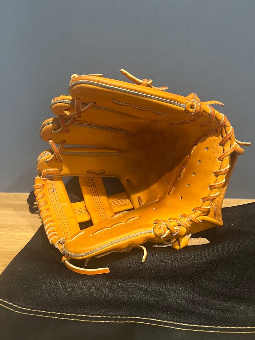 逆巻き　石井琢朗　TMモデル　ミズノプロ硬式野球グローブ オレンジ