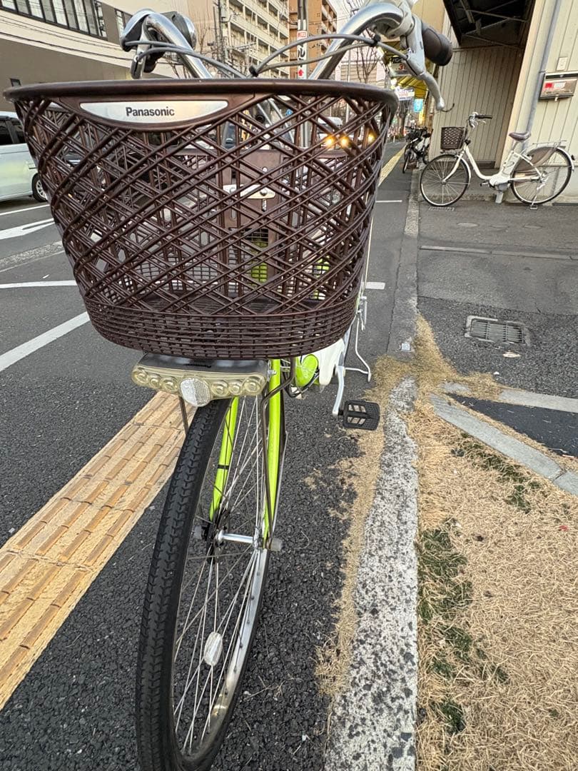 中古Panasonic電動アシスト自転車　8.9Ah4点灯　大阪　091番
