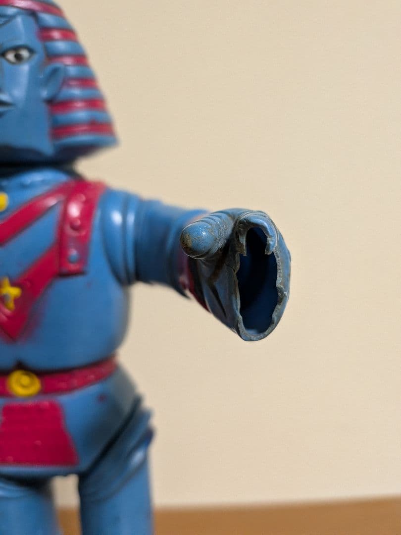 【当時もの】ブルマァク　ソフビ　ジャイアントロボ　左手先破損
