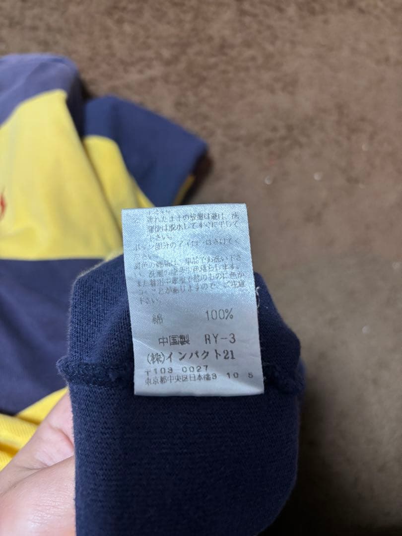 （90s）Polo by Ralph Laurenラガーシャツ黄紺vintage