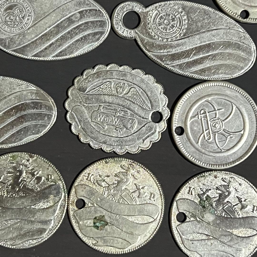 アンティーク ビンテージ リターンタグ キータグ チャーム 友愛結社 秘密結社