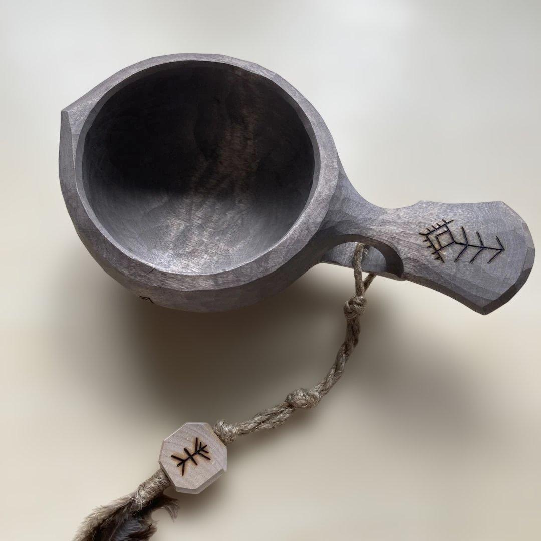 【新品】 ソウルオブシベリア　バードテール　No.2003 ククサ シルバー