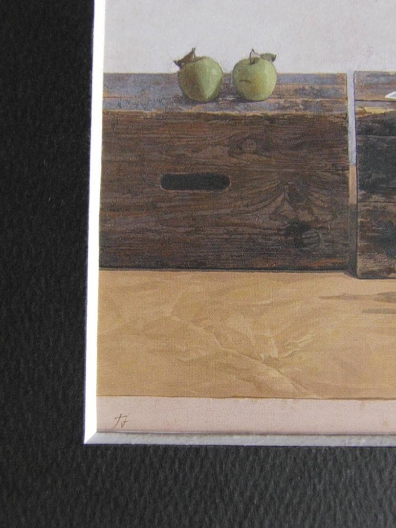 西房浩二、【Beranの箱】、希少な額装用画集より、新品額装付