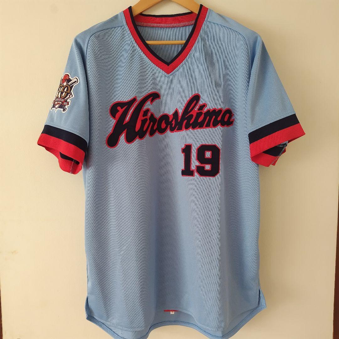 最終価格【アレンジ品】広島東洋カープ 復刻ユニフォーム#19 野村祐輔さん O