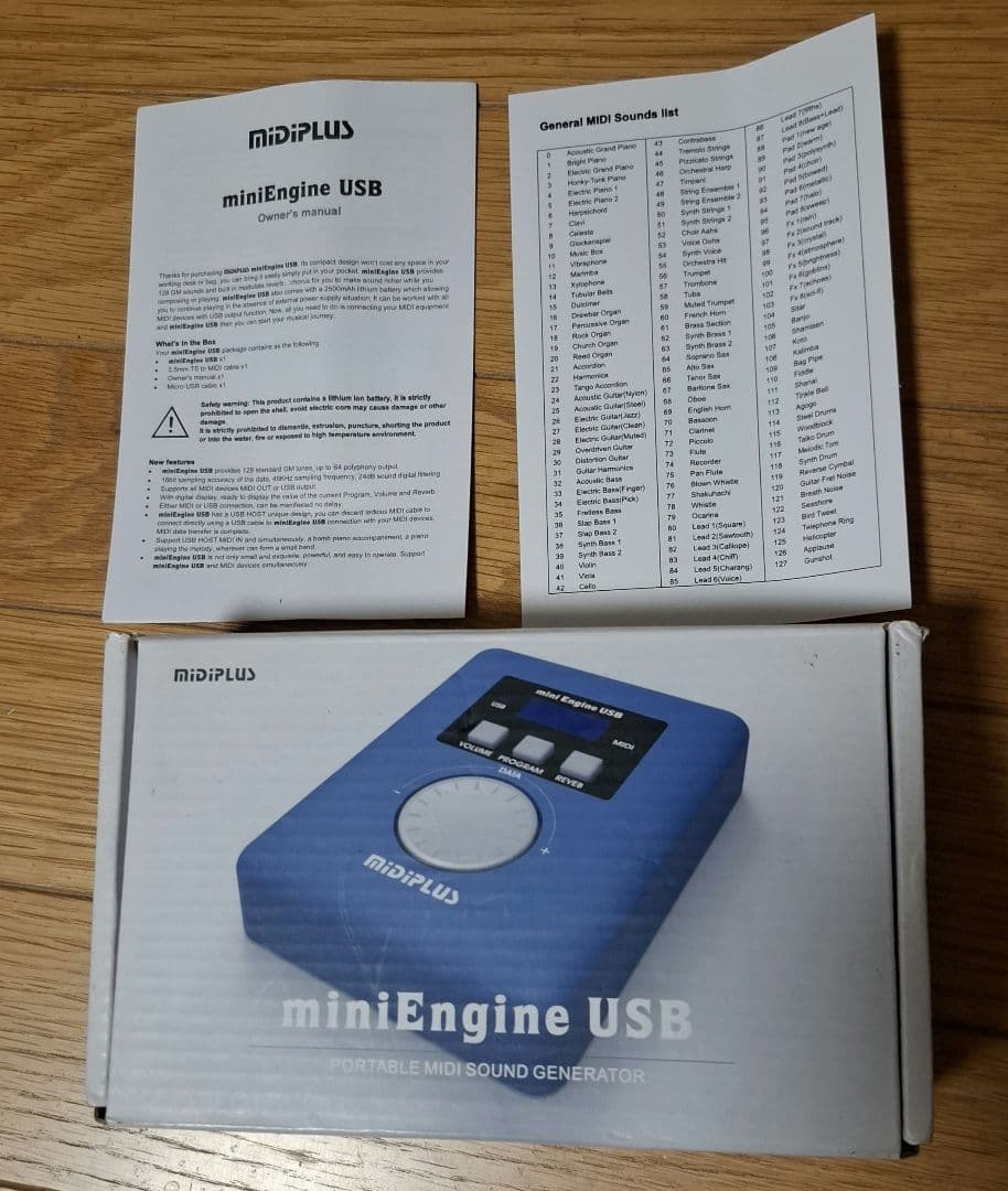 midiplus miniEngine USB MIDIサウンドモジュール音源