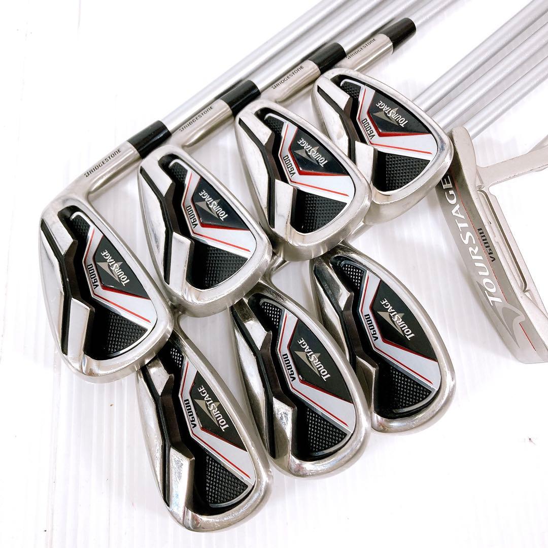 ブリヂストン ツアーステージV6000 メンズR 11本 美品 フルセット