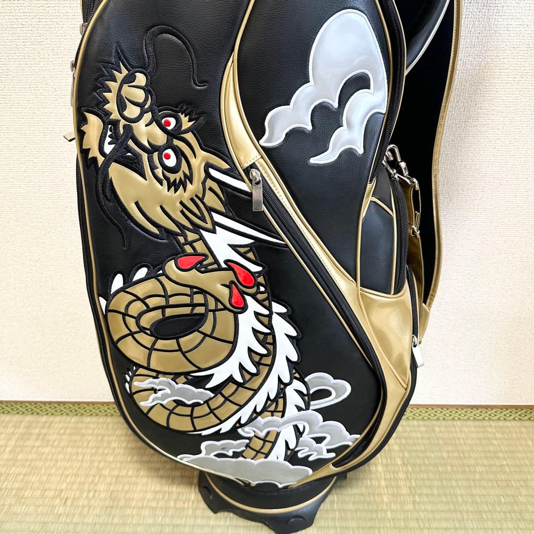 激レア 和柄本舗×二木ゴルフ 龍デザイン キャディバッグ 9.0型 限定モデル