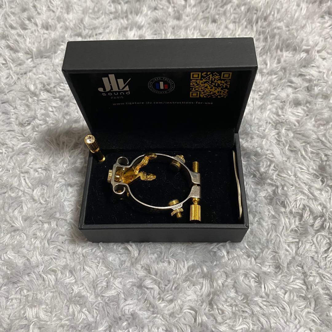 JLV ソプラノサックスリガチャー プラチナメッキ
