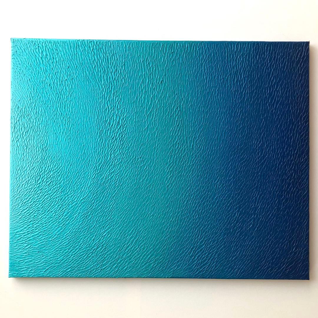 テクスチャーアート・海大きいサイズ＊キャンバスアクリル画海の絵画海アート原画青い