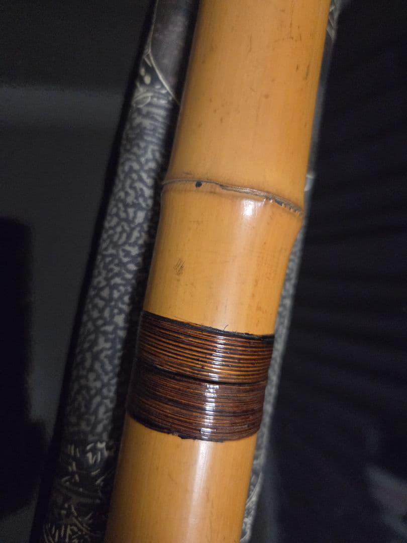 な*様 和楽器 レトロ 尺八本体 天然竹製 4穴