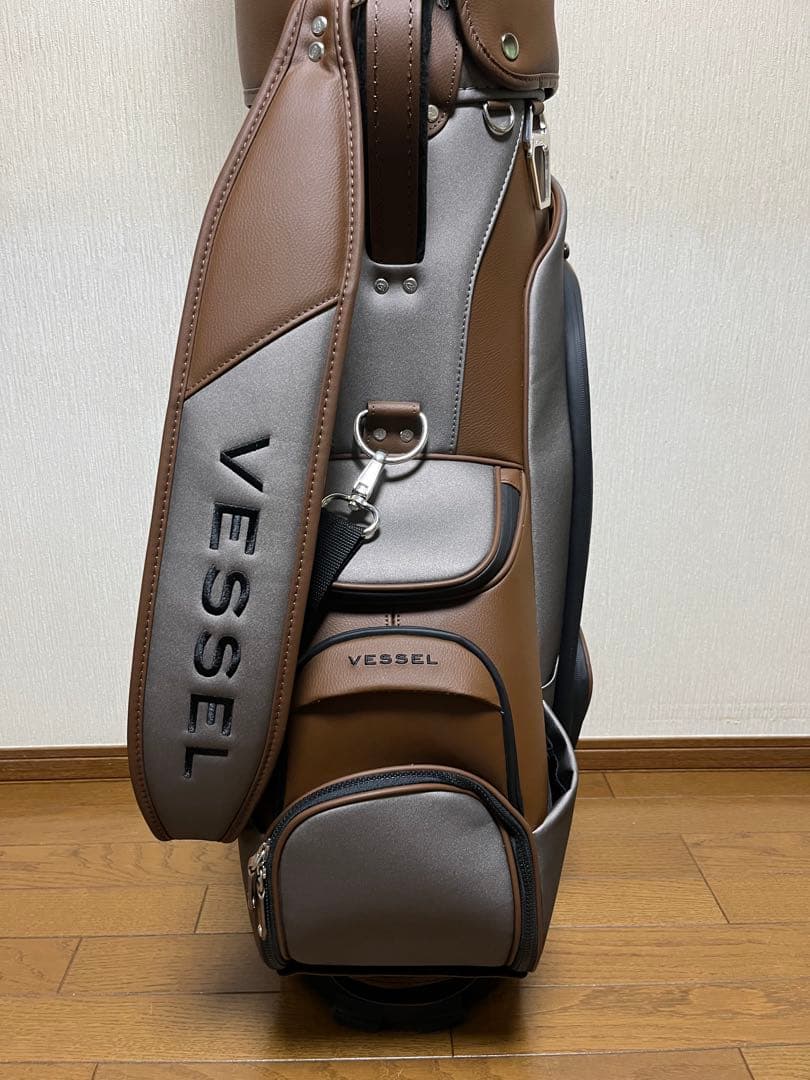 Vessel ベゼル ブラウン ゴルフバッグ APX Staff