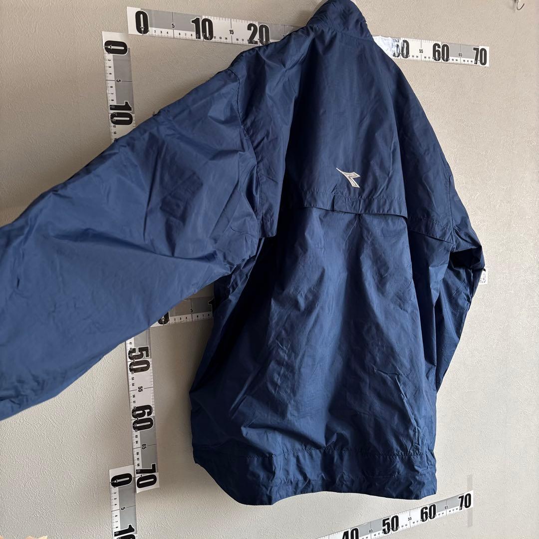 Diadora ディアドラ 上下セットアップ ナイロンジャケット M ネイビー紺