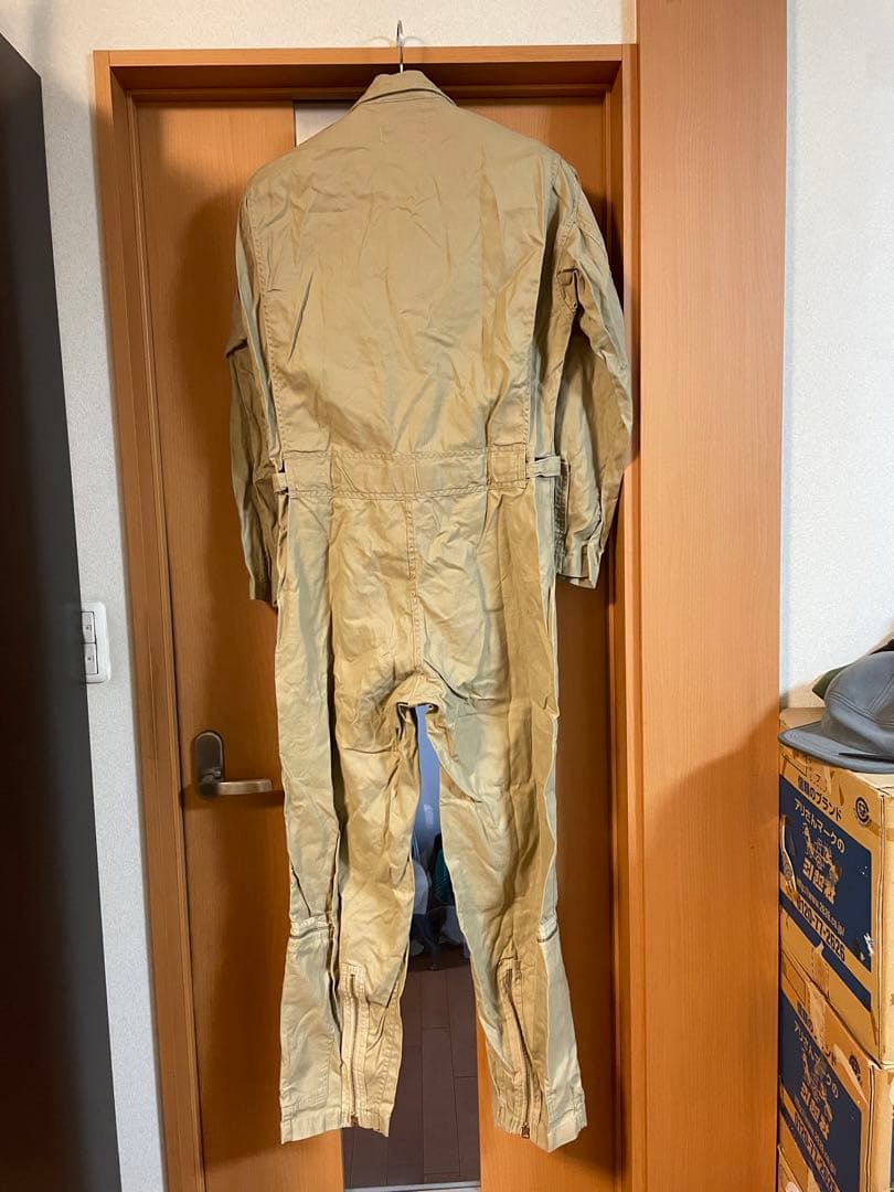 中田商店　米軍ベージュミリタリーつなぎ　カバーオール　フライトスーツ
