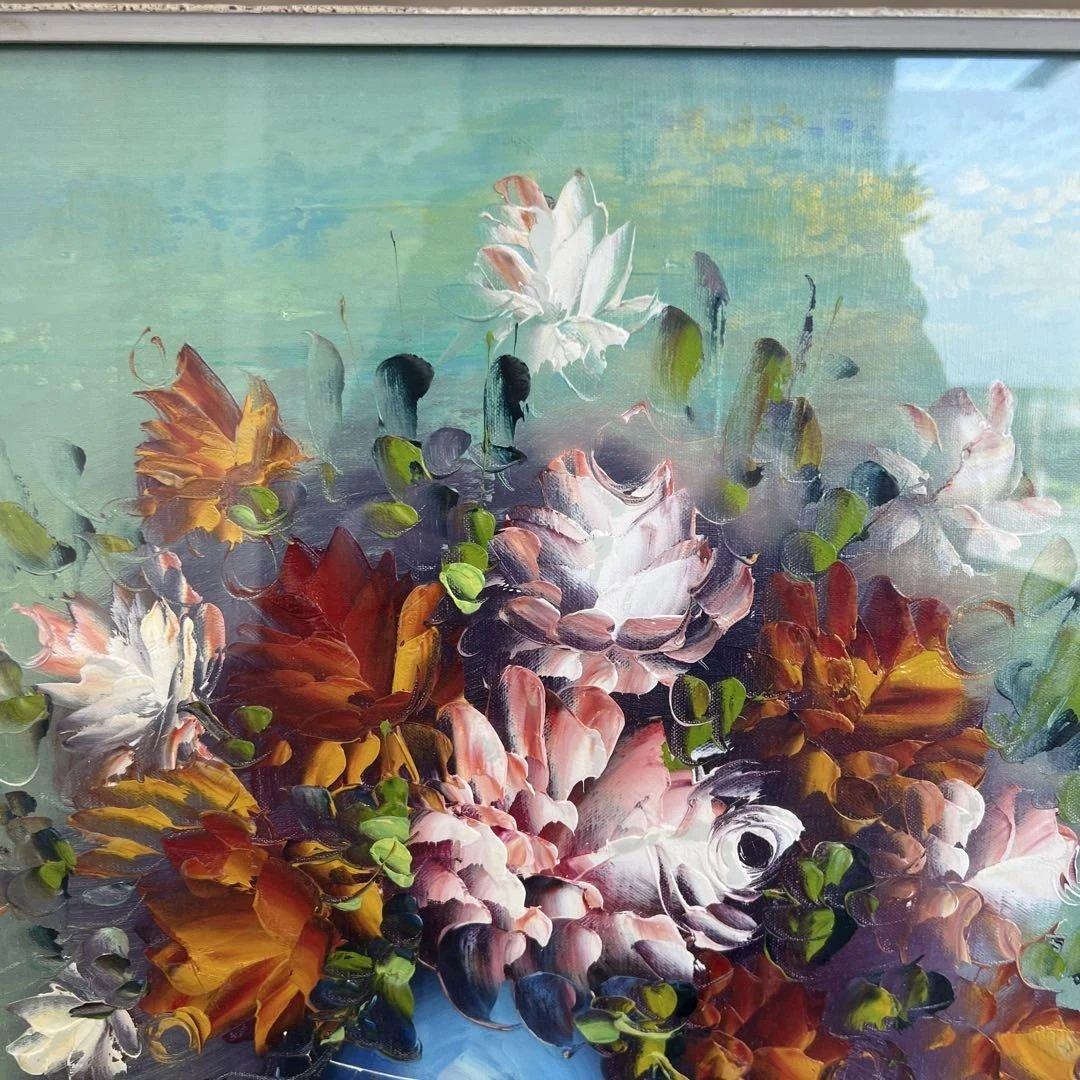 花瓶の花 油彩画