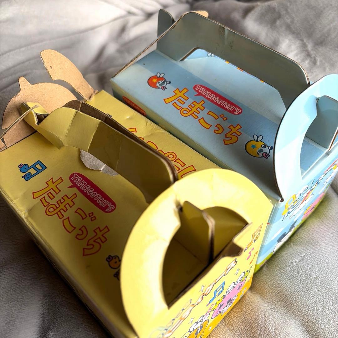 たまごっち かぎつき バニティケース 黄色 青 宝箱 鍵 平成レトロ 小物入れ