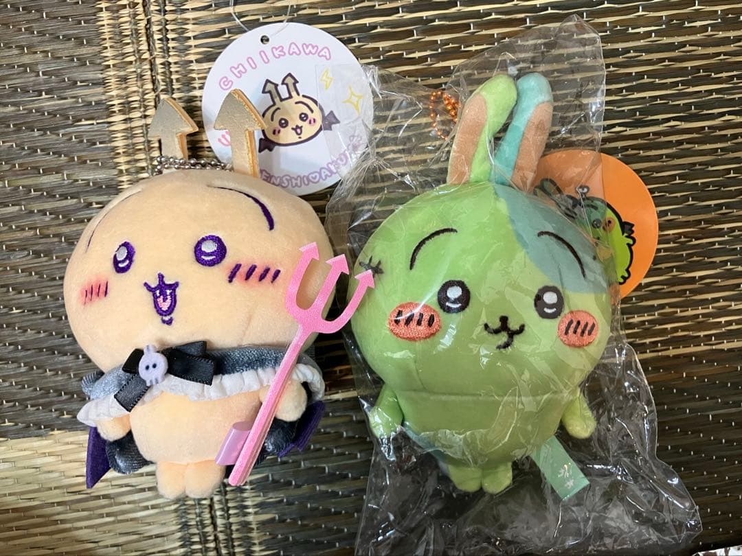 ちいかわ うさぎ　マスコット ゾンビ　あくま　2点セット