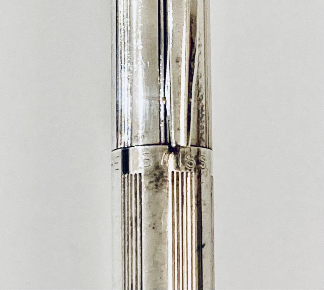 スイス製◆カランダッシュ 高級ボールペン エペ シズレ 銀張 1980s