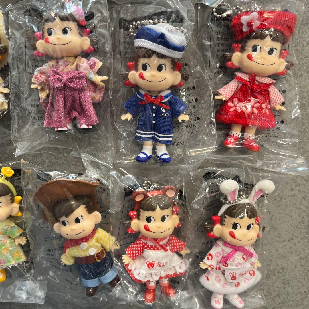 【新品未使用】不二屋　プリティペコちゃん＆アイドルペコちゃん 各10種類コンプ