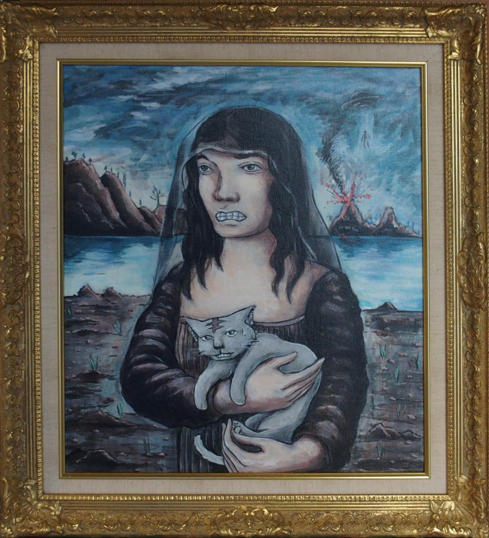 真筆保証【内山田画廊 謹製】　ワダールの激情　f10号キャンバス