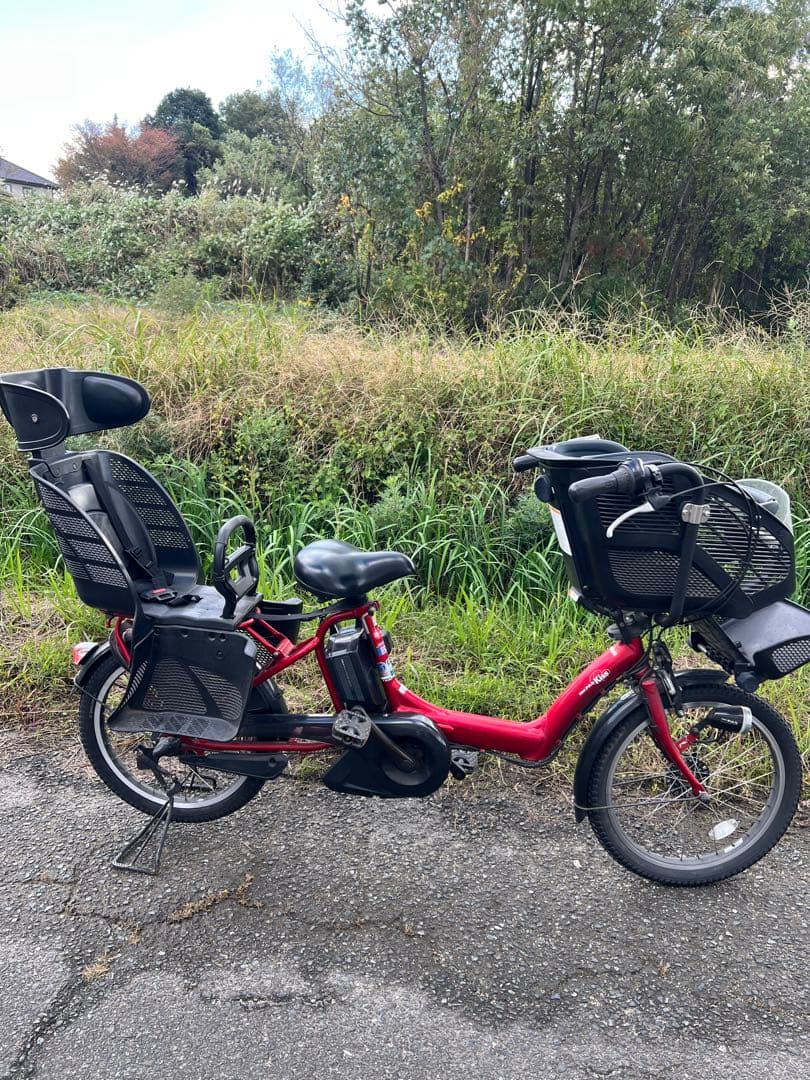 名古屋発三人乗り電動アシスト自転車 チャイルドシート付き